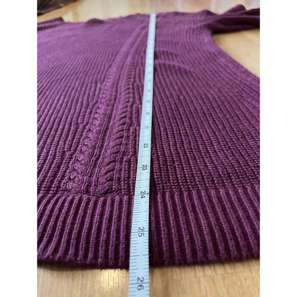 Banana Republic Maroon/Burgundy Oversized Crew Neck Knit Sweater Size XS - Picture 7 of 8